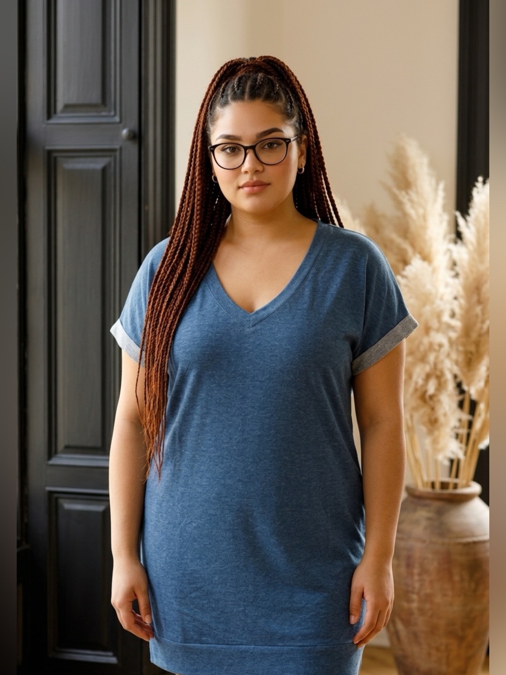 George Plus V-Neck Shirt - Size 2X